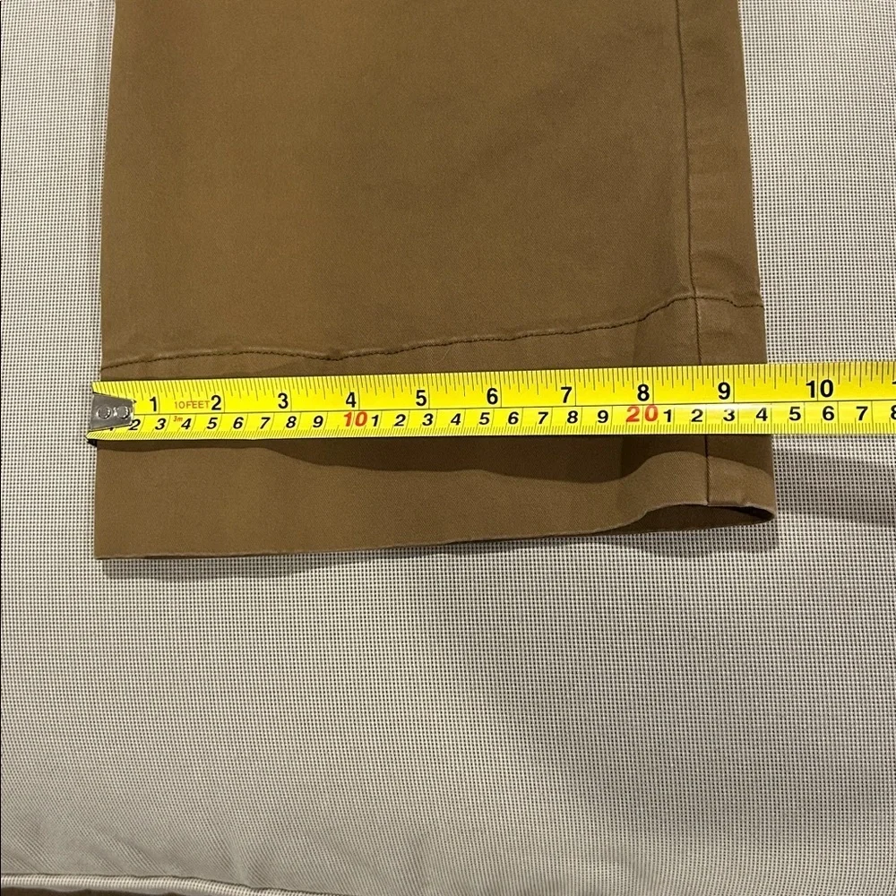 Garnet Hill Organic Cotton High Rise Wide Leg Crop Pants Women's Size 6